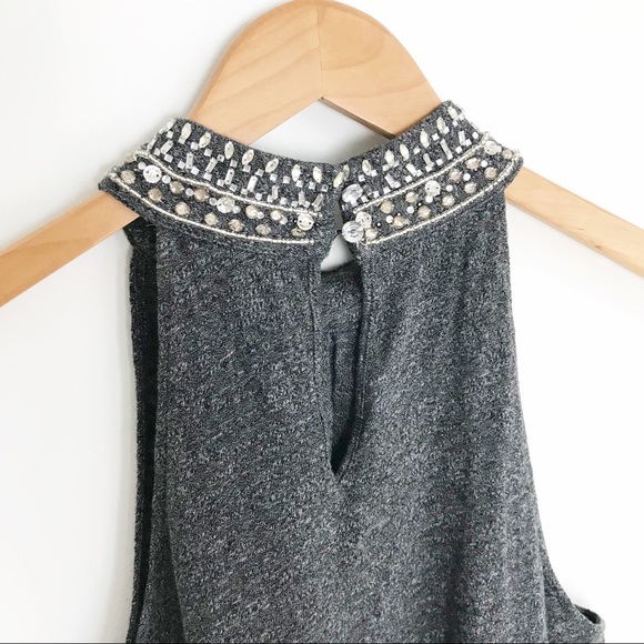 ANTHROPOLOGIE Vanessa Virginia Jeweled Halter Top - Picture 5 of 8